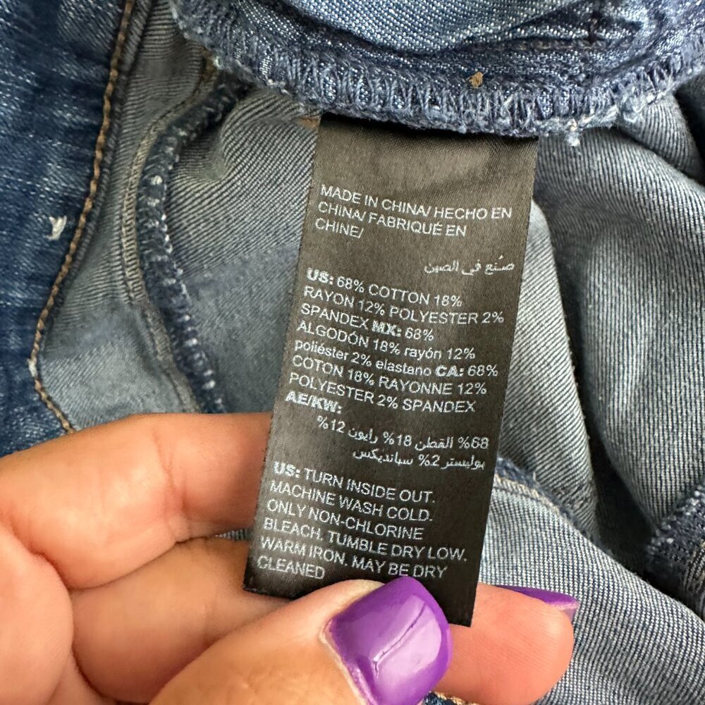 2/$30 White House Black Market Classic Mid-rise Slim Patched Jeans 0 #A0753 - Picture 8 of 9